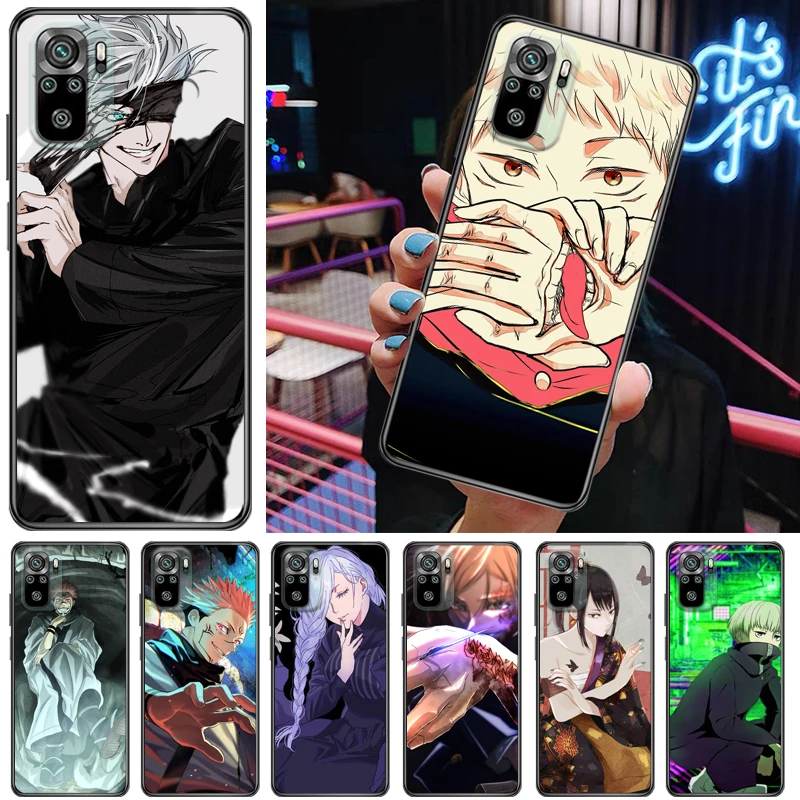 

Jujutsu Kaisen Sukuna Satoru Gojo Fushiguro Megumi Yuji Itadori Phone Case For Xiaomi Redmi Note 10T 5G 10S 10X 10 Back Cover