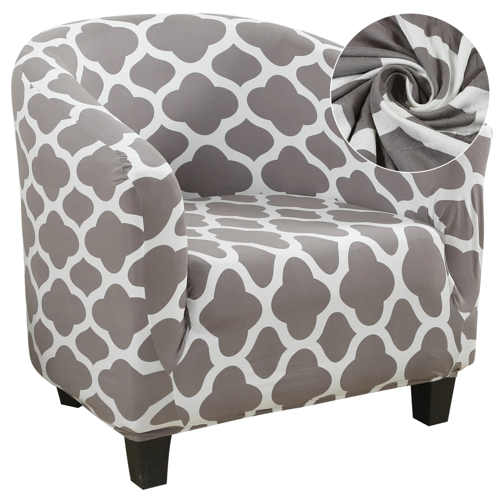 

1 Seater Sofa Slipcover Furniture Protector Elastic Sofa Covers Stretch Couch Cover for Living Room Printed Armchair Covers