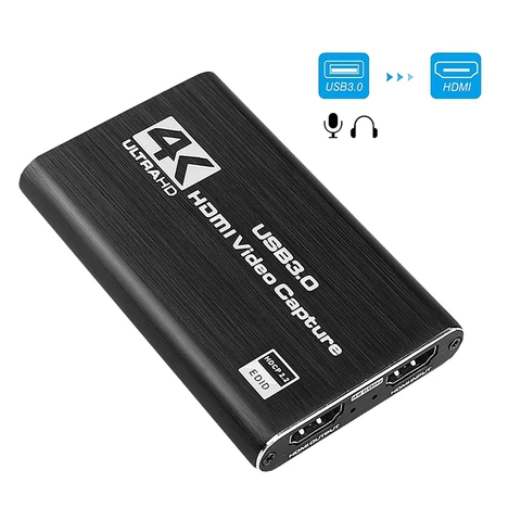 Карта видеозахвата HDMI 4K SN запись USB 3,0 1080P 60 FPS устройство захвата игр