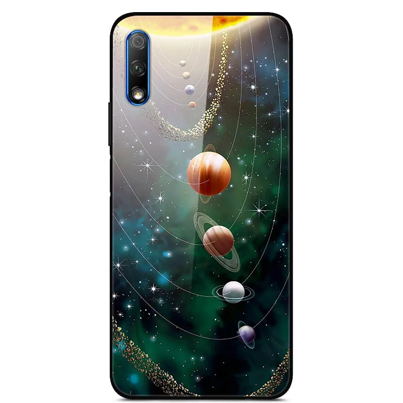 Роскошный чехол для huawei Honor 9X, чехол из закаленного стекла, силиконовый чехол для телефона huawei Honor 9X X9 9 X, чехол s для Honor 9X - Цвет: 32