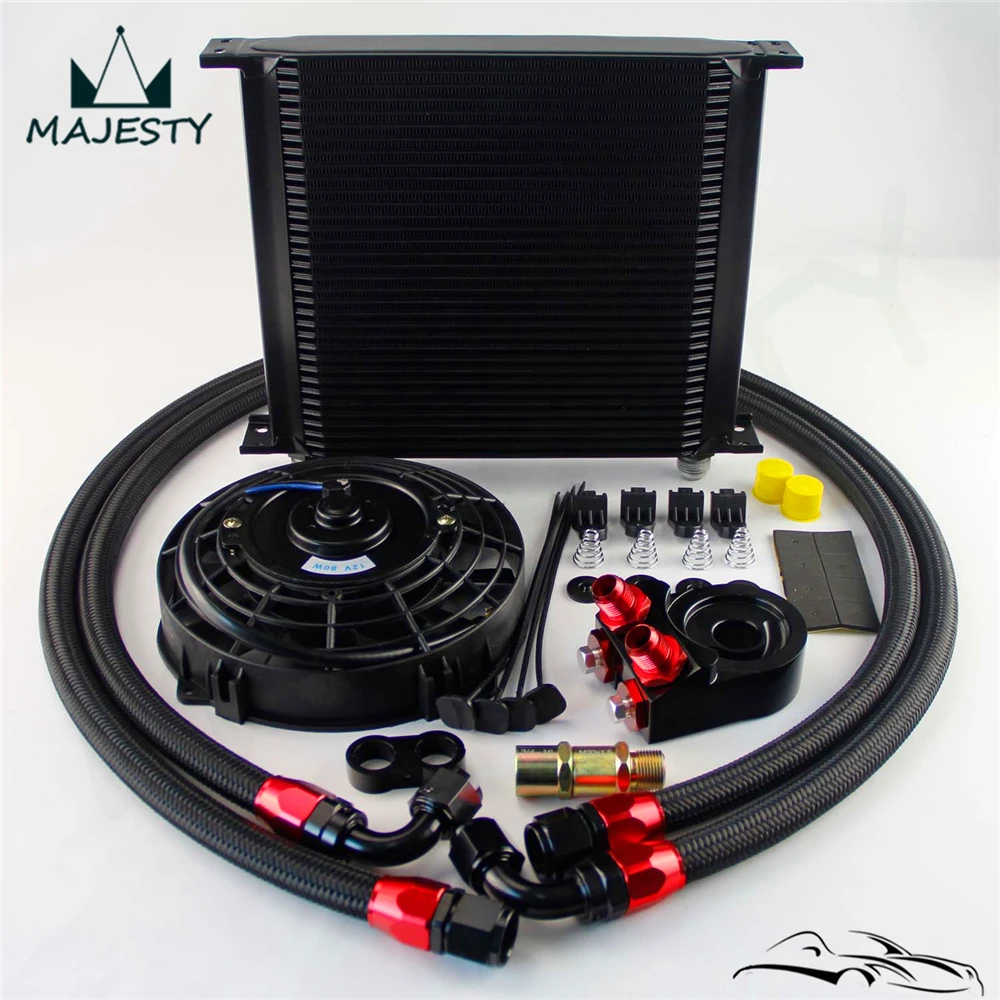 Универсальный комплект масляного радиатора коробки передач двигателя 34 ряда 10AN +