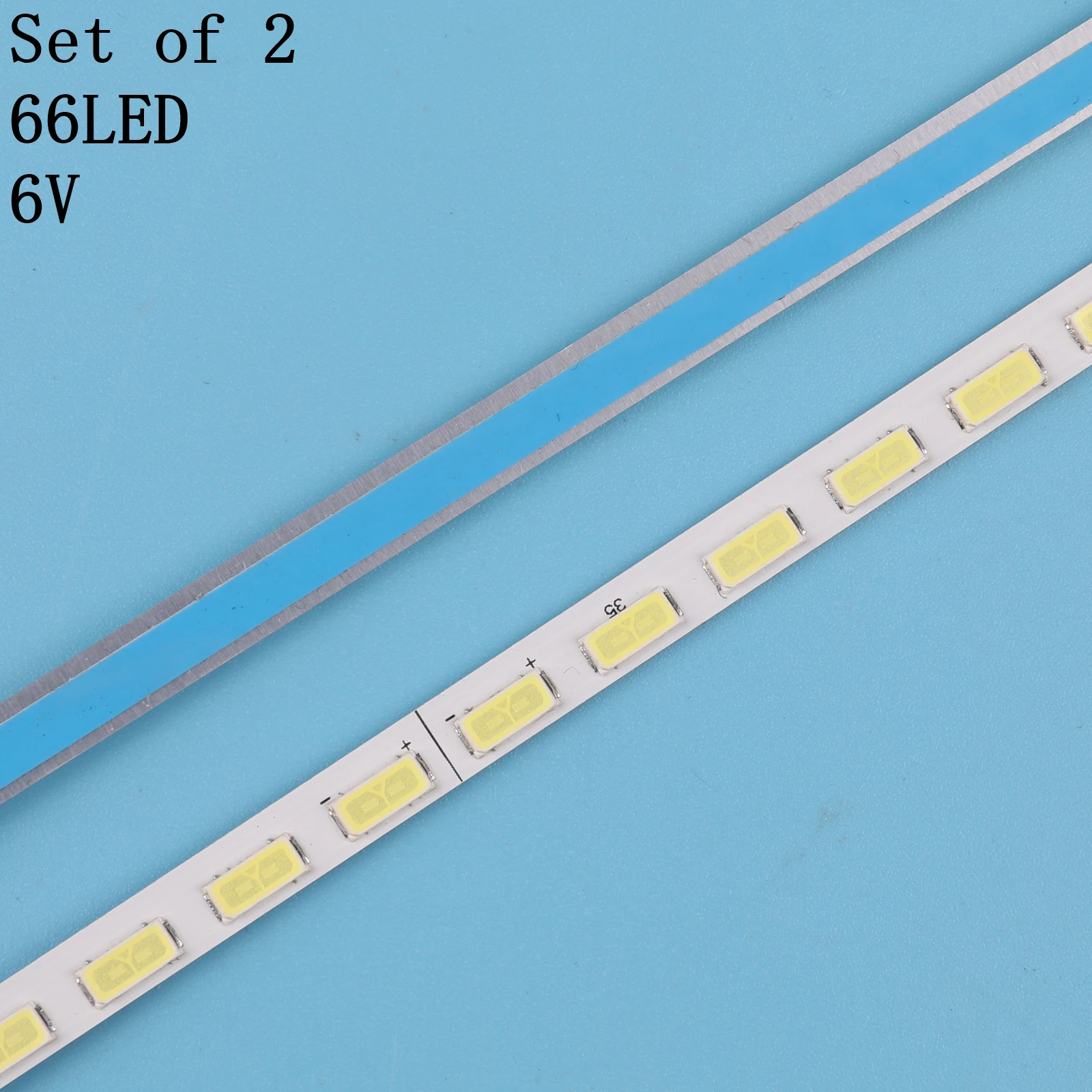 

New Kit 2 PCS 66LED 690MM LED backlight strip for M3D550KD TX-L55ET5B 6922L-0005A 6922L-0006A LC550EUD SE F3