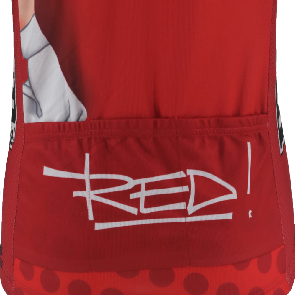 Футболка велосипедная для девушек забавная красная рубашка с коротким рукавом