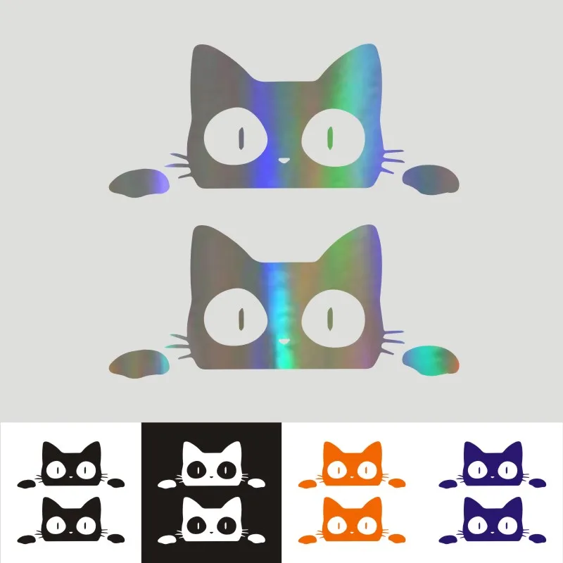 

6,2*14 см Автомобильная наклейка с милым котом Автомобильная наклейка на бампер s и наклейки автомобильный Стайлинг украшение дверь кузов окн...