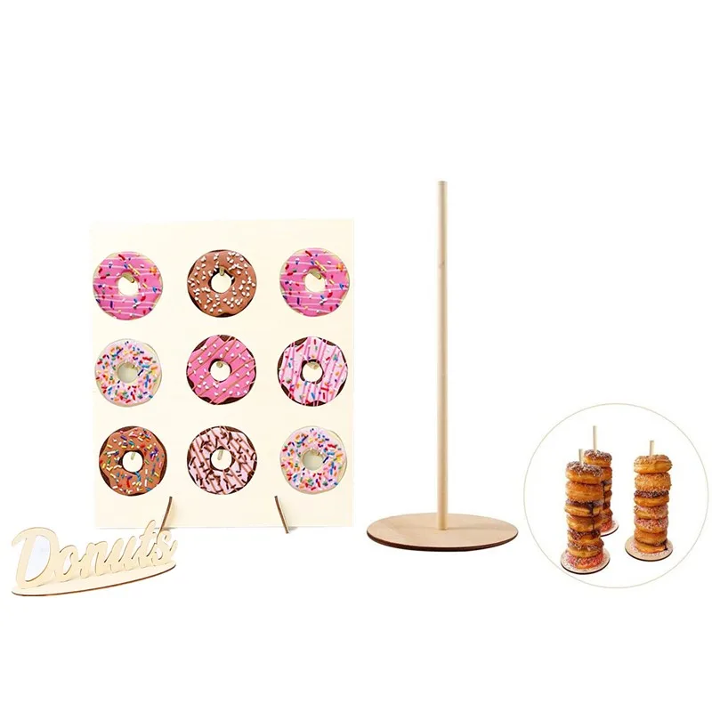 Пончик акриловая подставка деревянная пончик настенная витрина для дня рождения