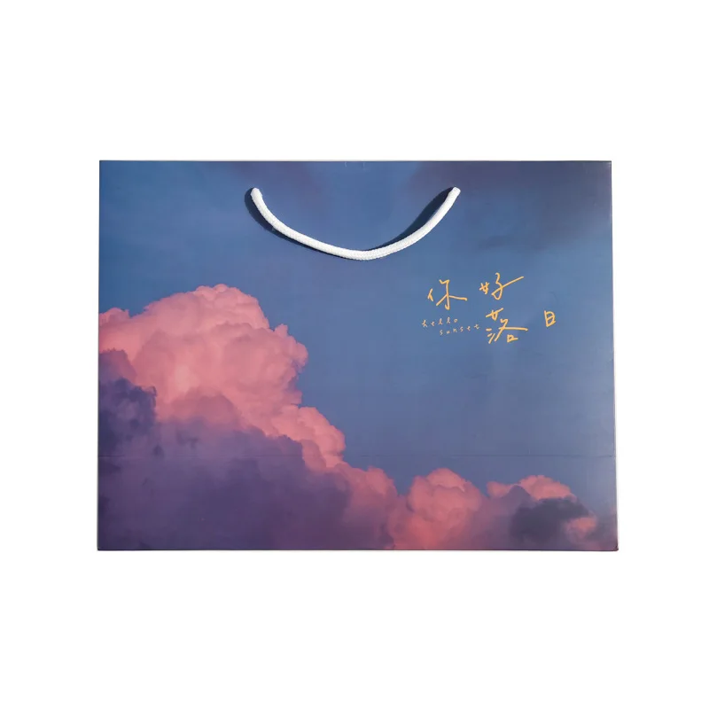 

Creative Simple Gift Bag Sweet Floral Landscape Series Small Fresh And Exquisite Gift Storage Bag Tote Bag