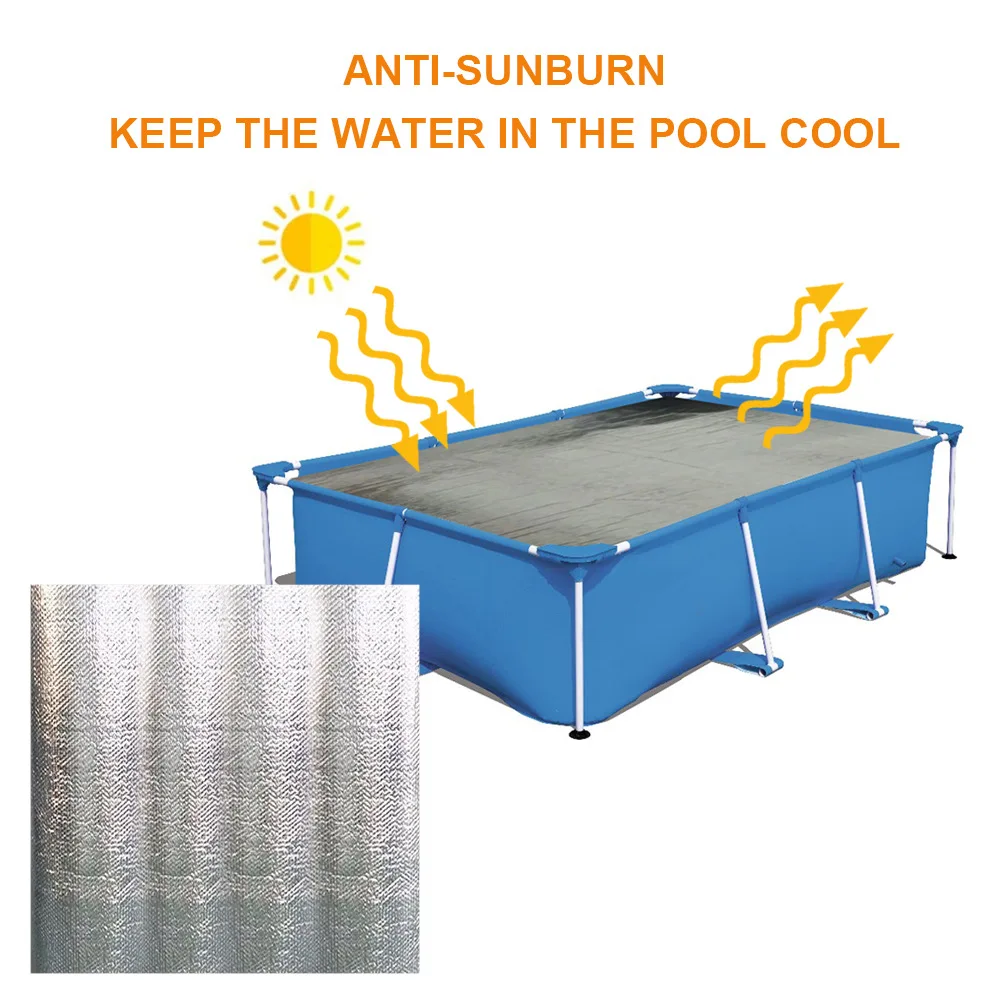

Swimming Pool Heat Preservation Insulation Swim Pool Cover Thermal Insulation Pool Film Dustproof Swimming Pool Cover