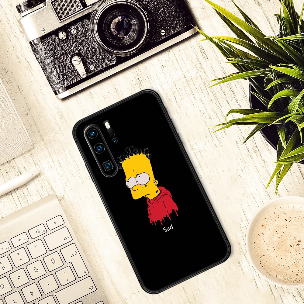 

Funny Homer Simpsone Phone Case For Huawei P Mate 10 20 30 40 Lite Pro smart Z 2019 nova 5t black Prime Soft Shell 3D Etui