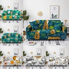 Набор чехлов для дивана с мультяшными животными, мебель для гостиной в современном стиле, секционный Большой Диван, эластичный чехол для дивана с тигром, львом, котом, на 1234 места