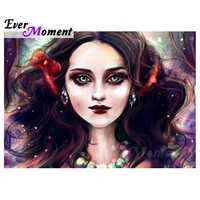 ever moment diamond mystery paintings beauty girl portrait full square stones hobby diy craft decoration for giving decor 4y938