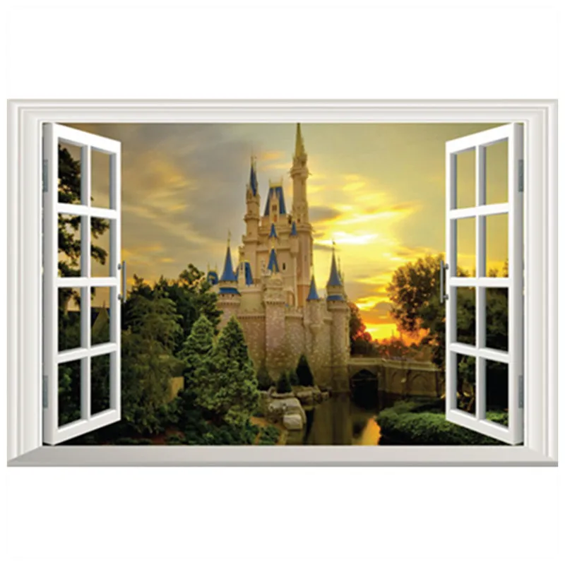 Виниловые наклейки на стену с изображением города 60 х40 см | Дом и сад