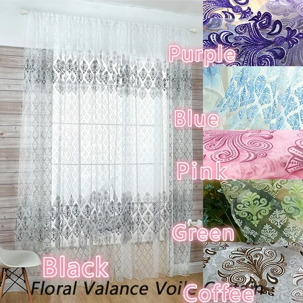 Вуаль дверной комнатный Пелерина Шторы цветочный делитель Подзор тотемная штора