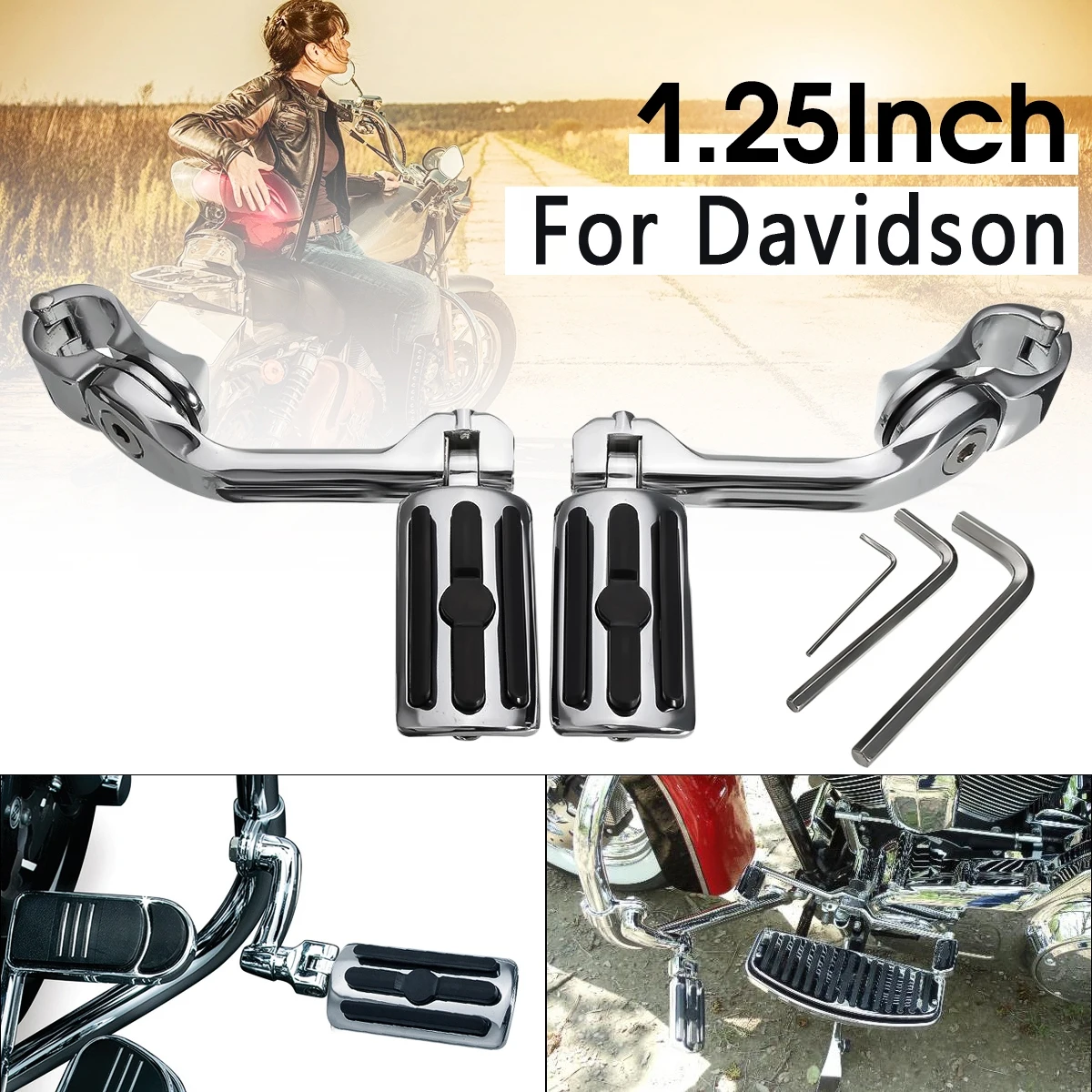 1 пара педалей длинные/короткие опоры для ног подходят 25 двигателя защита Davidson