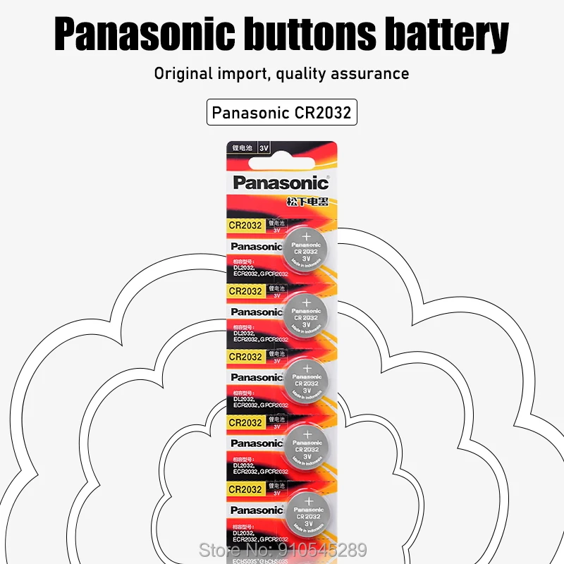 Оригинальный аккумулятор Panasonic 3 в CR2032 Новая батарея для кнопочных элементов