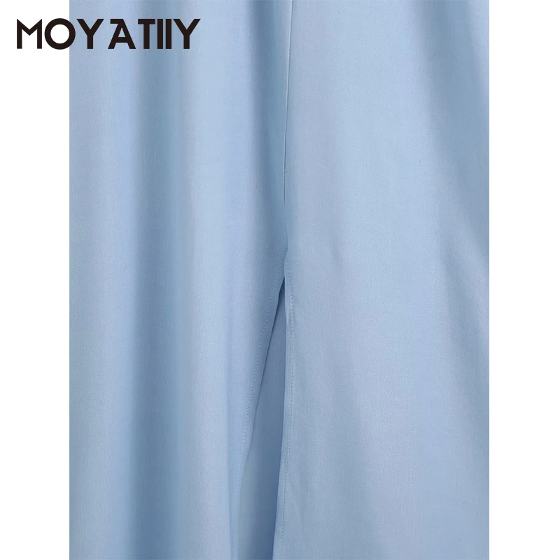 Модное женское асимметричное драпированное платье MOYATIIY Новое поступление 2021