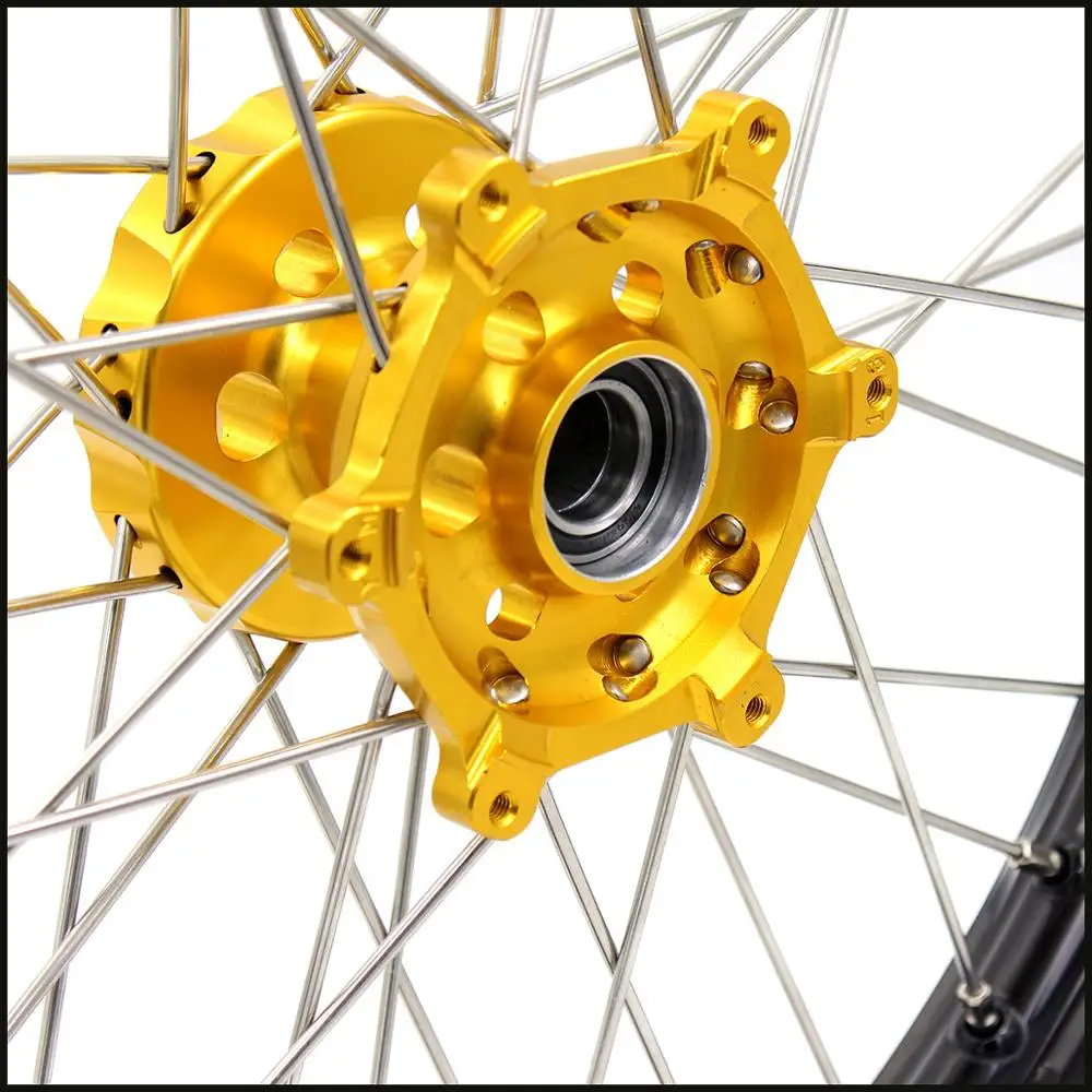 Комплект колес для мотоцикла 21/18 YAMAHA YZ125 YZ250 1999-2021 YZ250F 2001-2021 YZ450F 2003-2021 GOLD HUB |