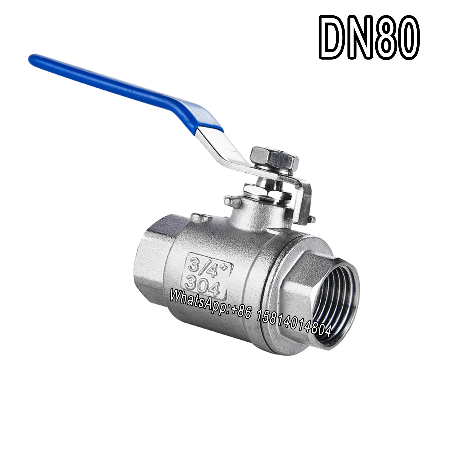 Шаровой кран из нержавеющей стали 304 двухкомпонентный шаровой SS DN100 4 дюйма с