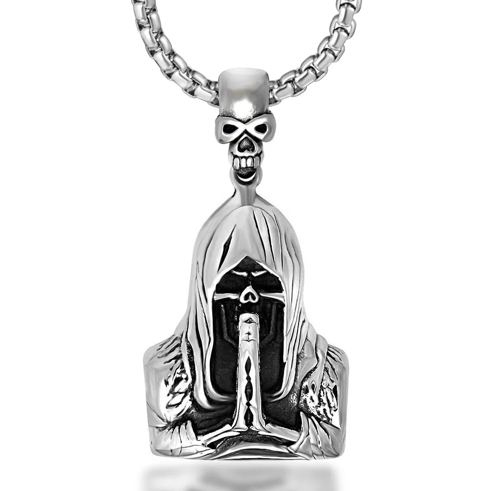 Серебряный кулон Thomas Death Plated и ожерелье серебряного цвета украшение в виде сердца