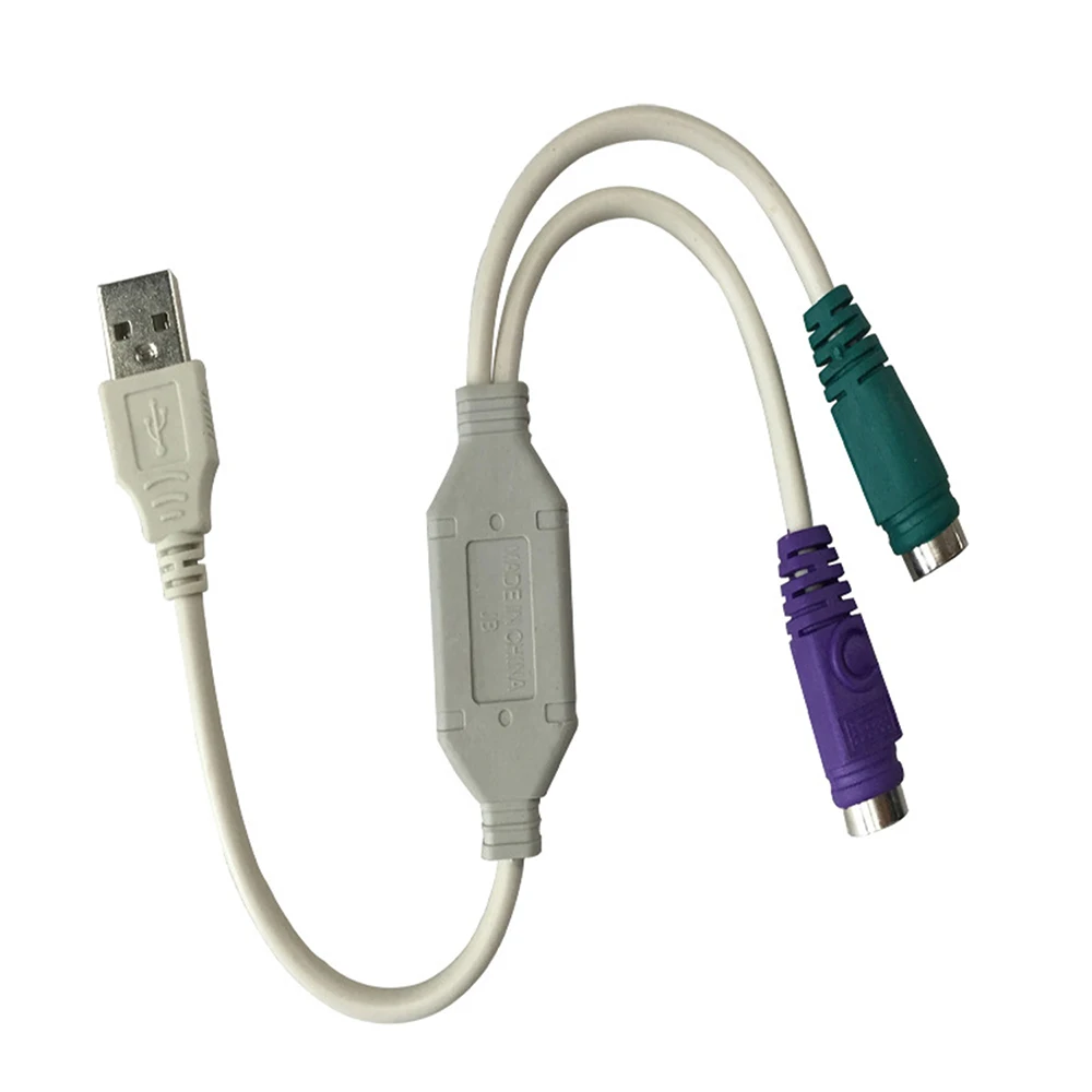 1 шт. USB Мужской к PS/2 PS2 Женский конвертер Кабель адаптер шнура конвертера клавиатура Компьютерные аксессуары клавиатура адаптер