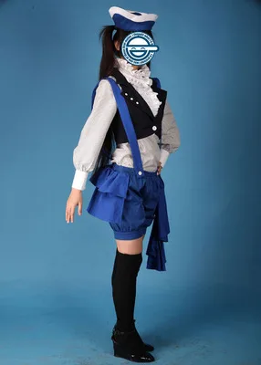 Высокое качество ботинки в стиле аниме Темный дворецкий Ciel Phantomhive рубашка