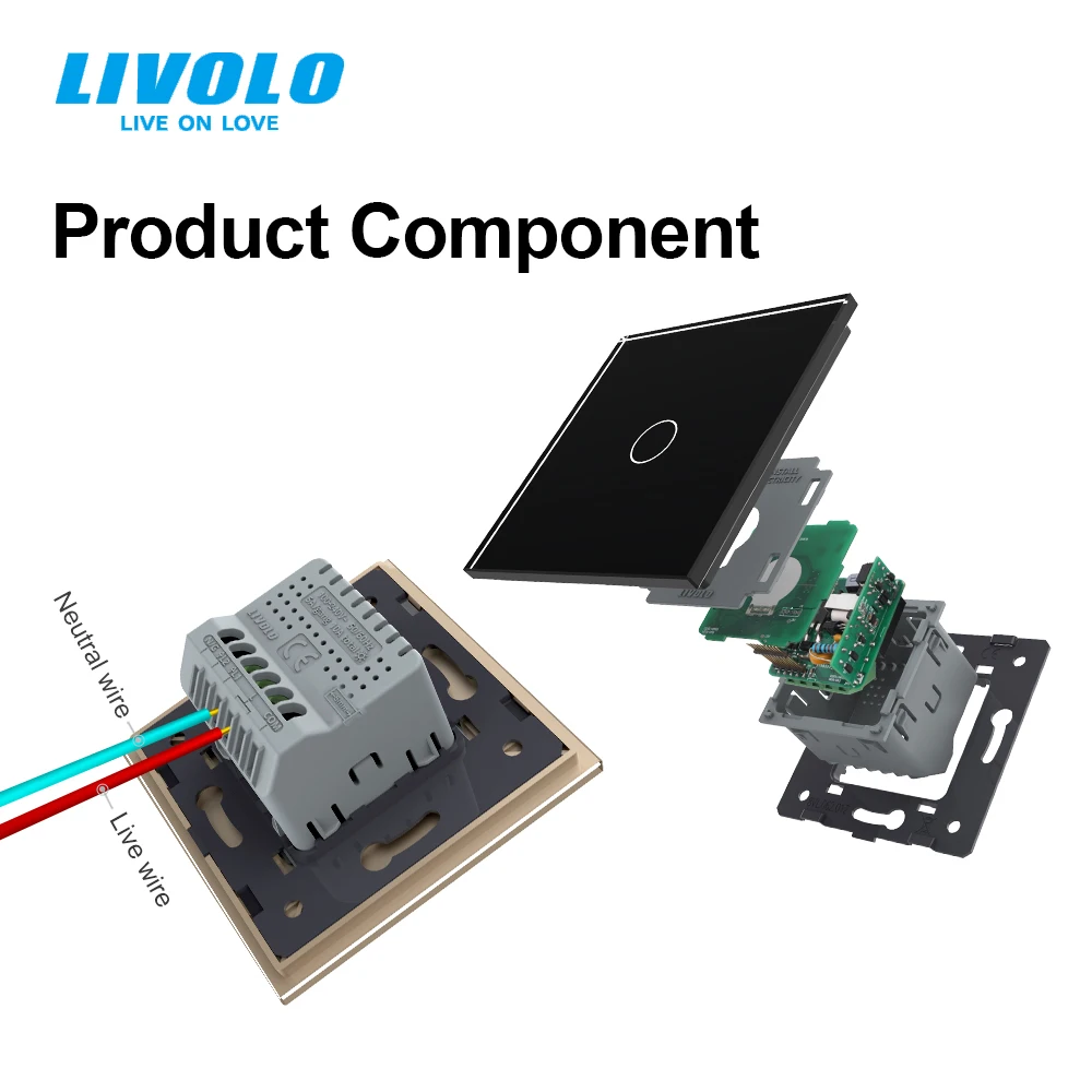 LIVOLO/Стандартный настенный выключатель сенсорный Сенсор Управление для