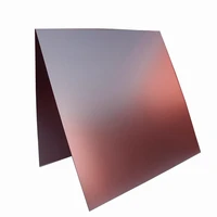 100x100mm rose gold aluminium flat plate 0 50 81mm thickness anodized anti fingerprint blank laser engraved marking material