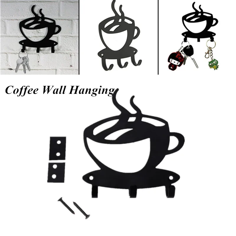 

3 Hook Door Home Sturdy Minimalism Metal Decoration Key Holder Hook Home Wall Decoration