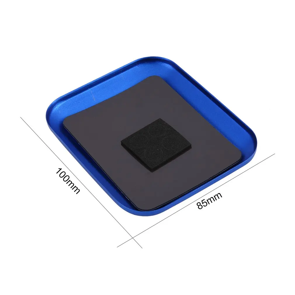 

Aluminum Alloy Screw Tray With Magnetic Storage Tray For RC Model Disk Model Crawler Tool Screw Plate