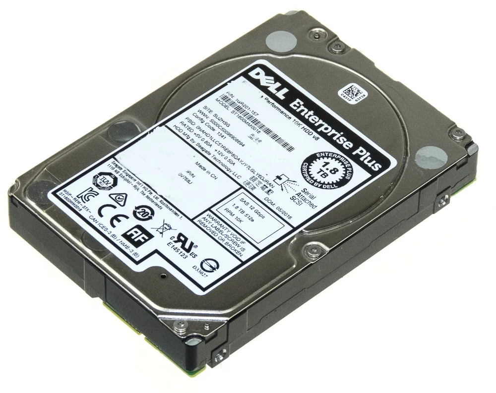 

Оригинальный и новый жесткий диск Dell 1,8 T SAS 10K 2,5, жесткий диск Dell 1,8 T HDD