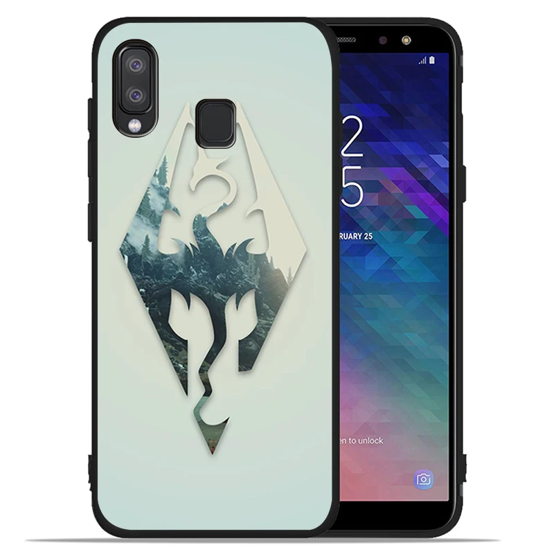 Чехол с логотипом Skyrim для Samsung Galaxy A71 A51 A41 A31 A20E A10 A20 A40 A50 A70 M30S M20 A7 A8 A9 2018 | Мобильные