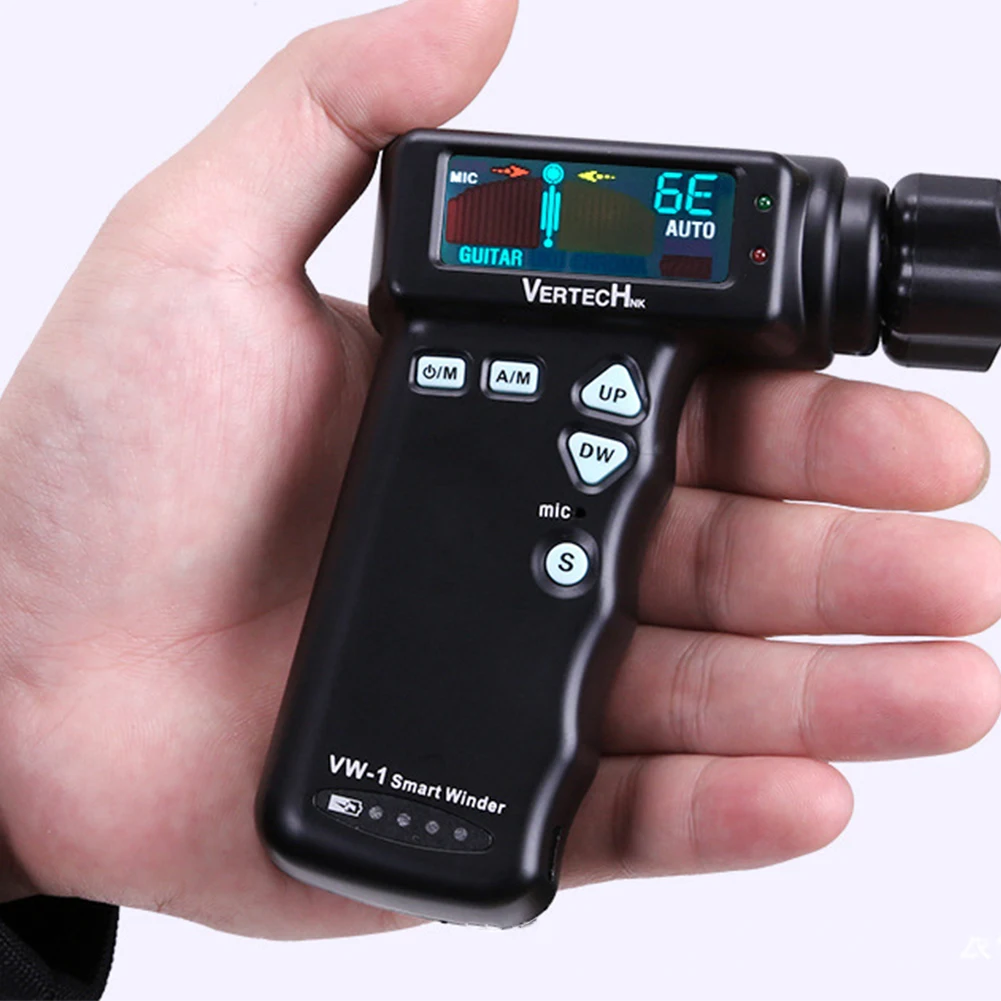 

Electric Accuracy Smart Efficient Pickup Winder Automatic Tuner Guitar Use Practical Time Saving Easy Control USB Charging