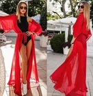 2021 бразильское летнее женское сексуальное пляжное платье-туника, кружевная сетчатая накидка на бикини, бандажный купальник, женский сарафан, Пляжная накидка