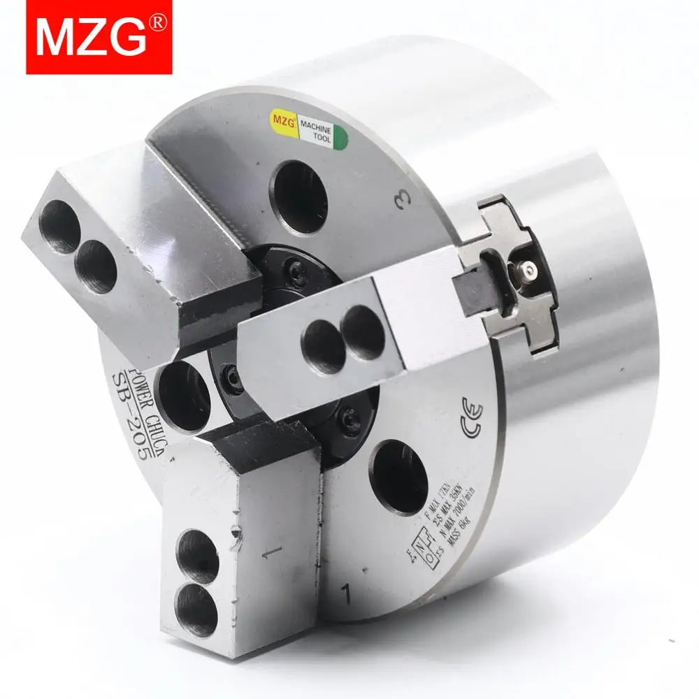 MZG SB 206 для детей возрастом 4 5 6 8 дюймов 3 челюсти полые Мощность патрон токарного