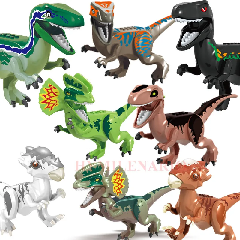 2019 фигурки конструкторы мир Юрского периода динозавры Велоцираптор стиgimoloch