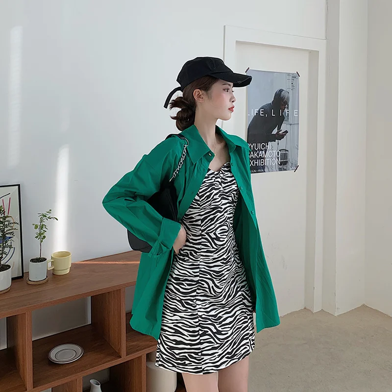 

Women Sleeveless Dress Zebra Striped Spaghetti Straps Womens Sexy Dresses Korean Style Fashion Simple Vintage Summer Ulzzang New