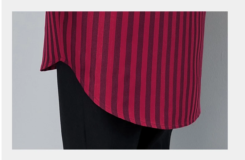 

Long Casual Striped Shirt 2020 Spring New Korean Fashion Women Blouse Shirt Wild Blouse T737