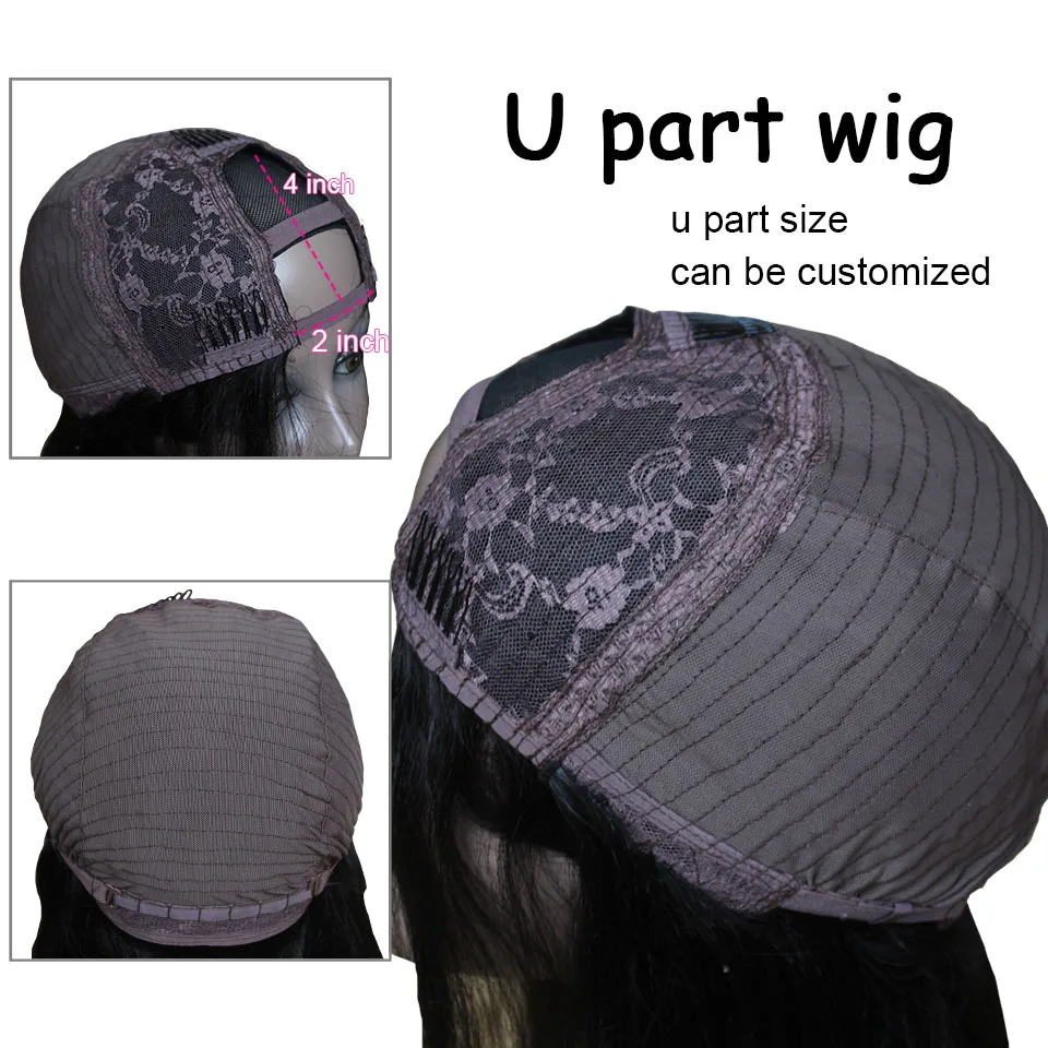 

U Part Wig Human Hair Body Wave Wig 150% Density Malaysian Hair Glueless Wigs For Black Women Fast Shipping Hair Human Wig Body