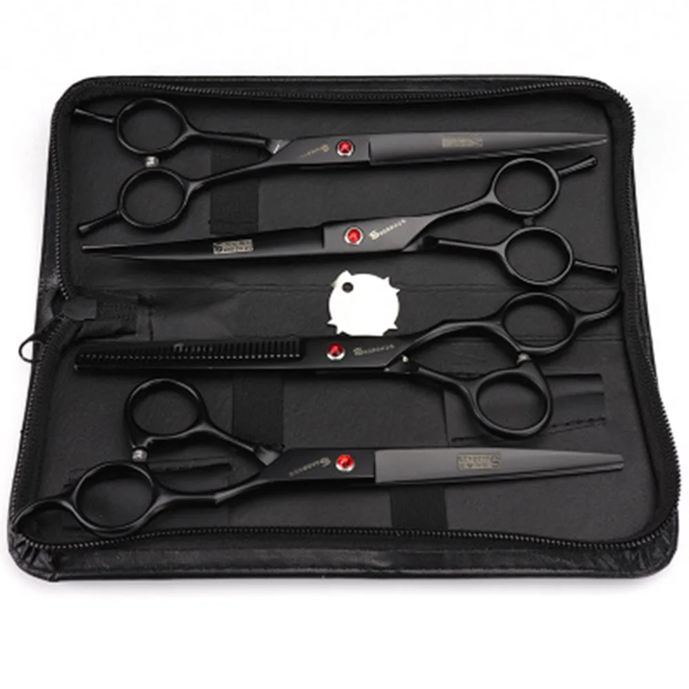 7 inch Cat and dog fashion styling tools Pet scissors Professional Barber Tools thinning scissors set