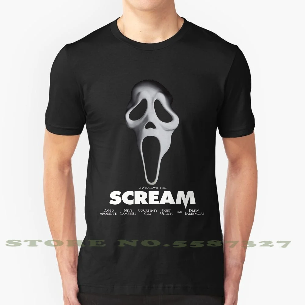 Scream классный дизайн Мода футболка Drew Barrymore вес кравен ужас фильм триллер|Мужские