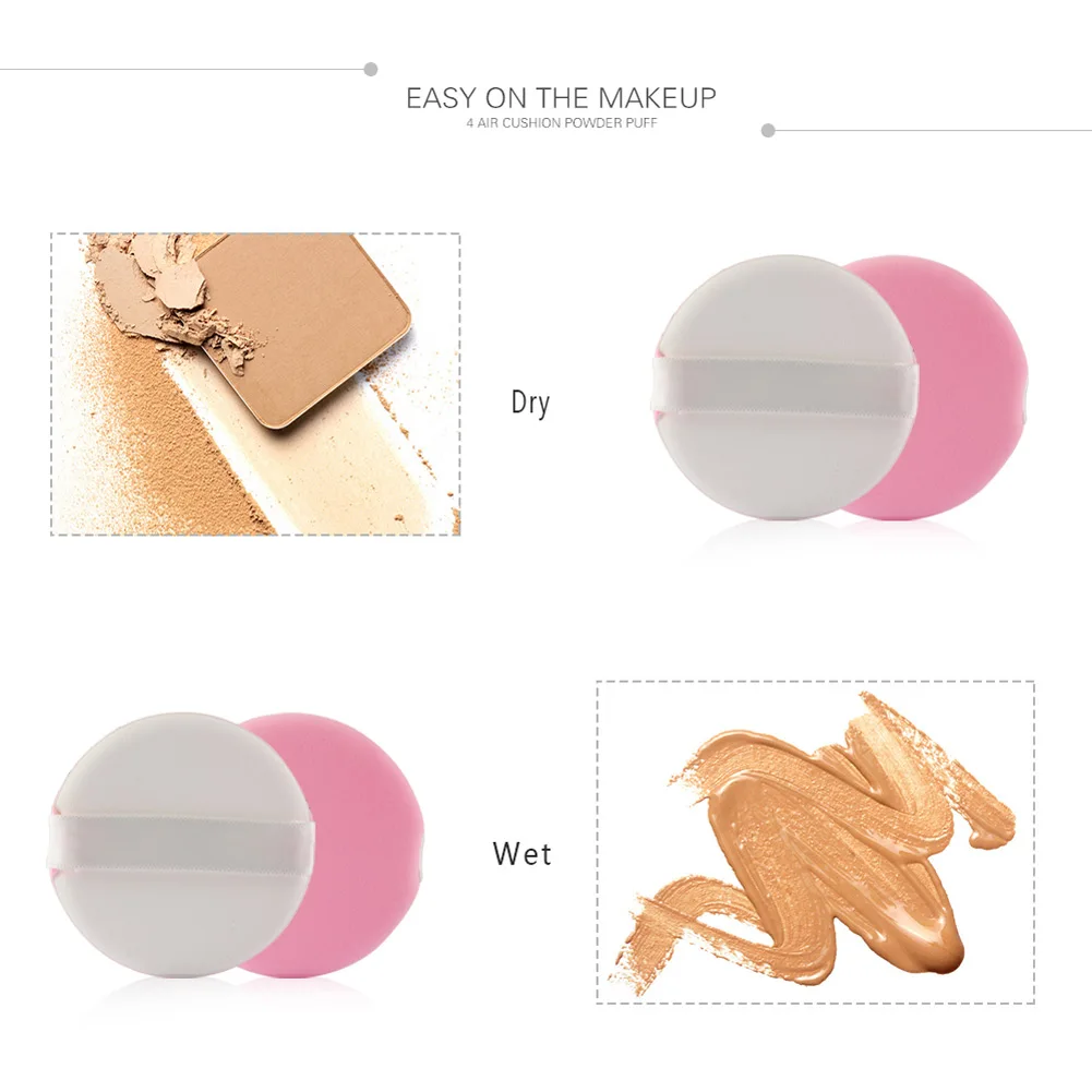4/8 шт косметический спонж для пудры Мягкий очищающий лица основа макияжа тела