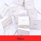 50 шт. мини золотые простые открытки с надписью спасибо на день рождения, Рождество, вечеринку, свадьбу, открытки