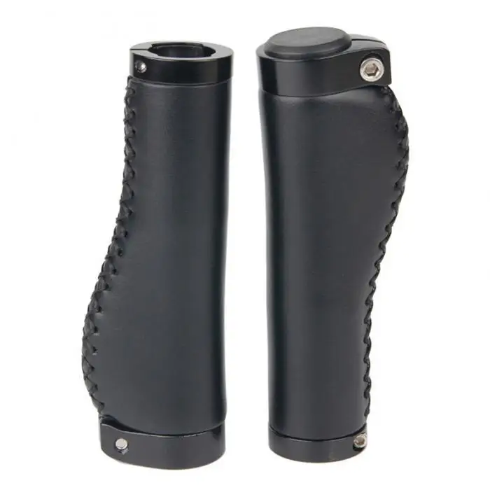 

Bicycle leather handlebar cover mountain bike retro lock handlebar cover PU leather hand-stitched road bike accessories