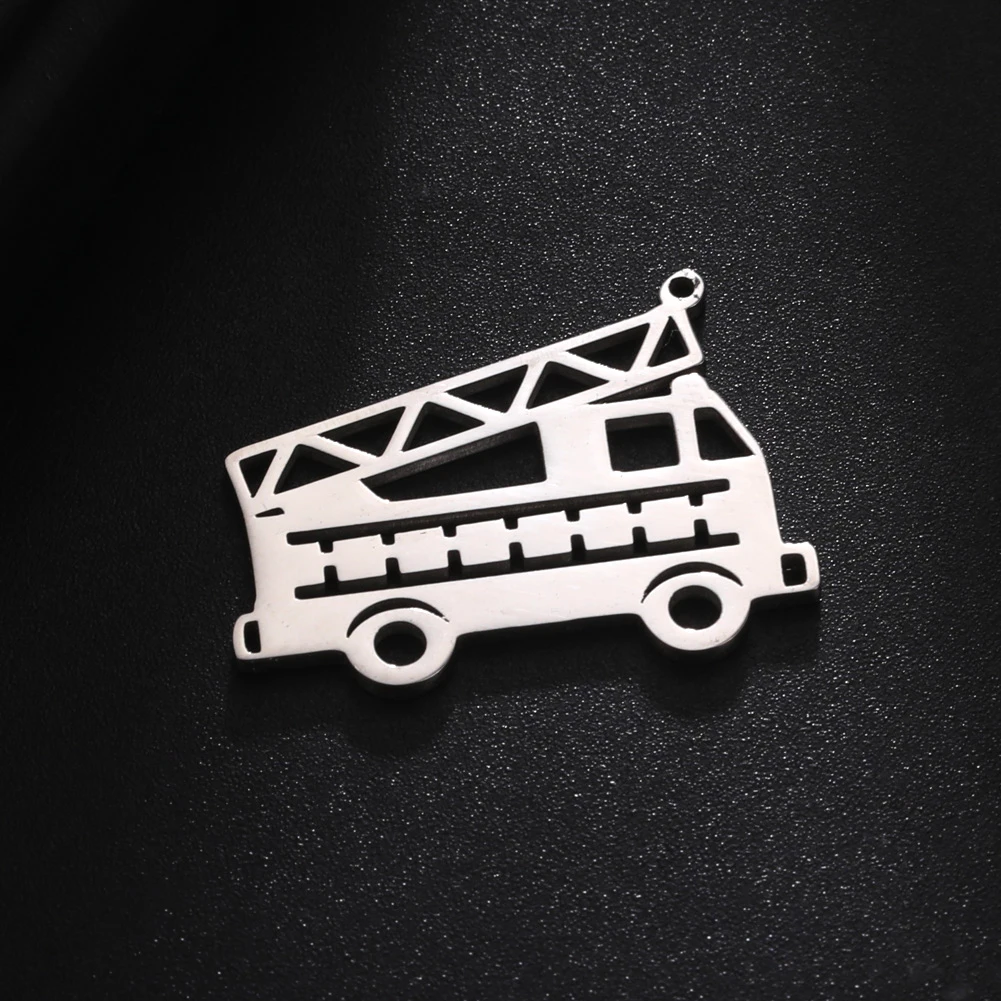 

Eueavan 5 шт./лот огонь гидрант автомобиль пожарный грузовик подвески из нержавеющей стали подвески для ожерелья ювелирные изделия подарки муж...