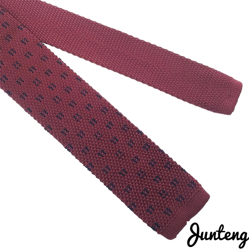 Бесплатная доставка Модный мужской вязаный галстук Тканые простые Галстуки |