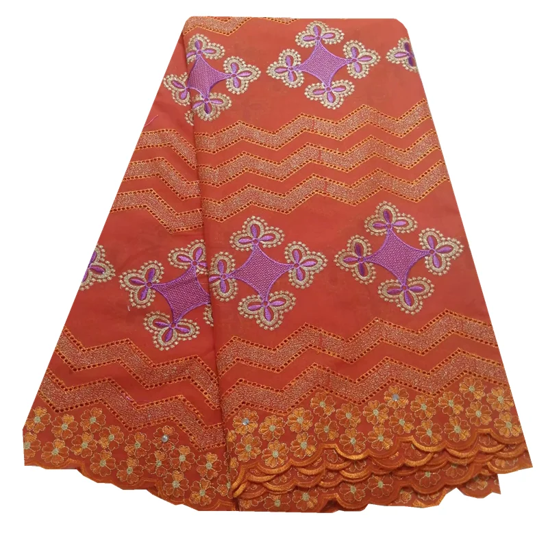 

Latest Cotton lace In Switzerland Voile Lace African Embroidered Swiss dry cottone lace Fabric for Dress Sewing