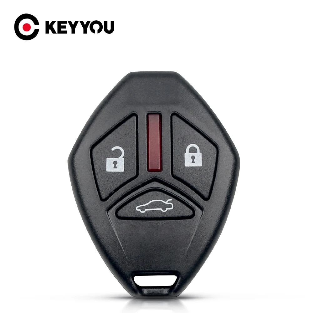 Чехол KEYYOU No Blade для Mitsubishi Galant Eclipse Lancer Outlander Endeavor Mirage EVO 3 кнопки|Ключ от авто| |