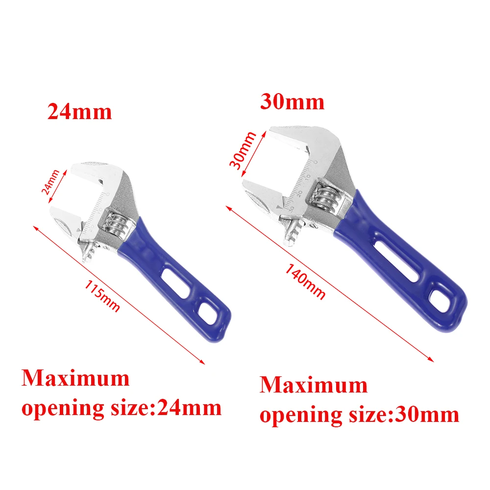 Многофункциональный регулируемый гаечный ключ 24/30 мм большой открывающийся