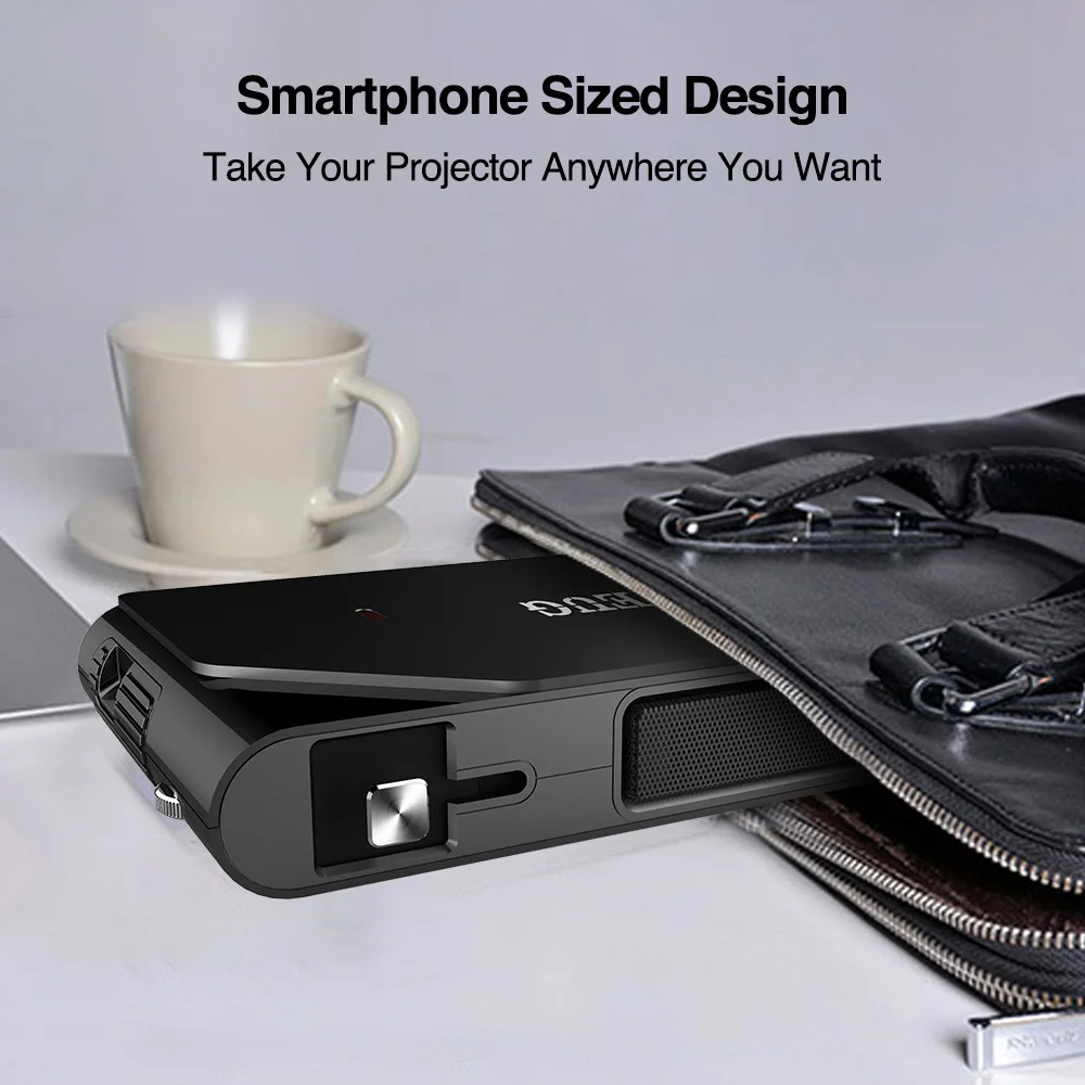 Портативный мини проектор для домашнего кинотеатра Led 3600 люмен D5W светильник