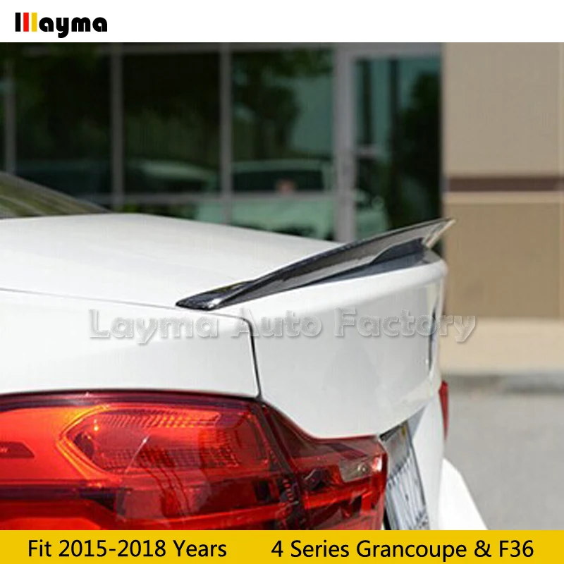 Стильный спойлер для заднего багажника из углеродного волокна BMW 4 серии GranCoupe F36
