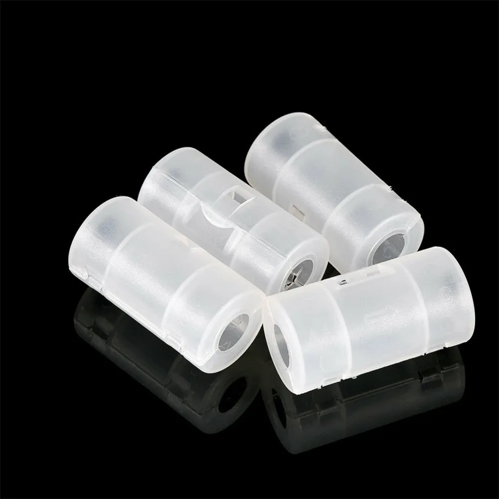 

4pcs AA To C Size Pop Battery Cover Converter Boxes Adaptor Adapter Case Shell Tool Storage Battery Converter Cases